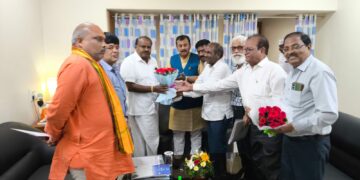 इस्पात मंत्री से टाउनशिप भिलाई के व्यापारियों ने की मुलाकात लीज नवीनीकरण के लंबित मुद्दों पर हुई बात