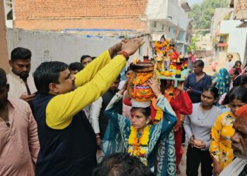 दुर्ग में गौरी गौरा पूजा की रही धूम