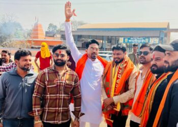 चरोदा पहुंचे भाजयुमो प्रदेश अध्यक्ष राहुल का युवा नेताओं ने किया भव्य स्वागत