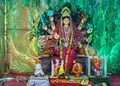 प्रगति नगर में मां दुर्गा की प्रतिमा स्थापित, षष्ठी पर भोग-भंडारा
